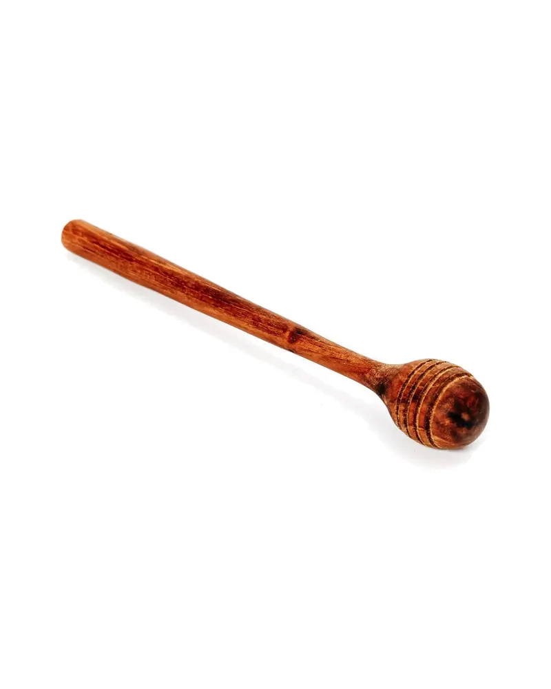 The Teak Root Honey Roller Besteck von Bazar Bizar, Größe 19 × 2 × 1 cm, Natur, Ansicht 5