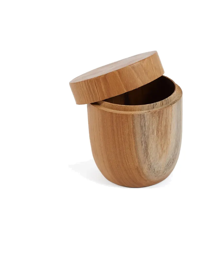 The Teak Root Jar Low Vorratsgefäß aus Teakholz von Bazar Bizar, Größe M, Natur, Ansicht 6