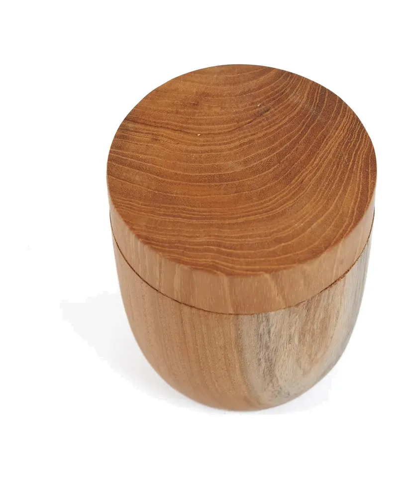 The Teak Root Jar Low Vorratsgefäß aus Teakholz von Bazar Bizar, Größe M, Natur, Ansicht 9
