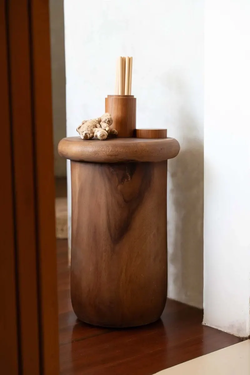 The Teak Root Jar Vorratsgefäß von Bazar Bizar, Größe M, Natur, Ansicht 4