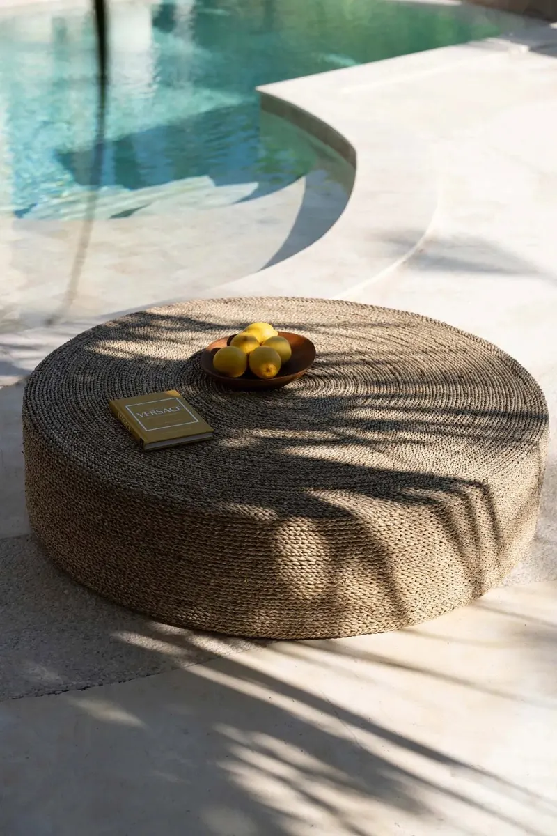 The Teak Root Organic Plate Teller aus Teakwurzelholz von Bazar Bizar, Größe 25 × 25 × 3 cm, Natur, Ansicht 2