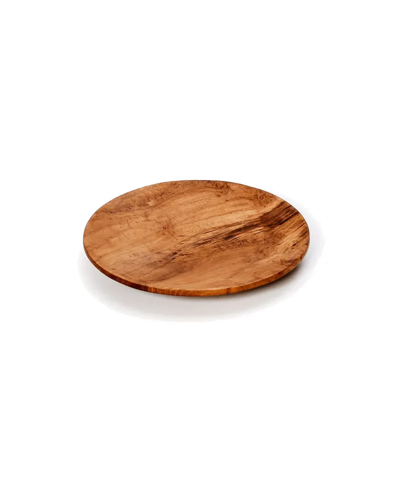 Holzteller Teak Root Round Plate, XS bis XL, Natur