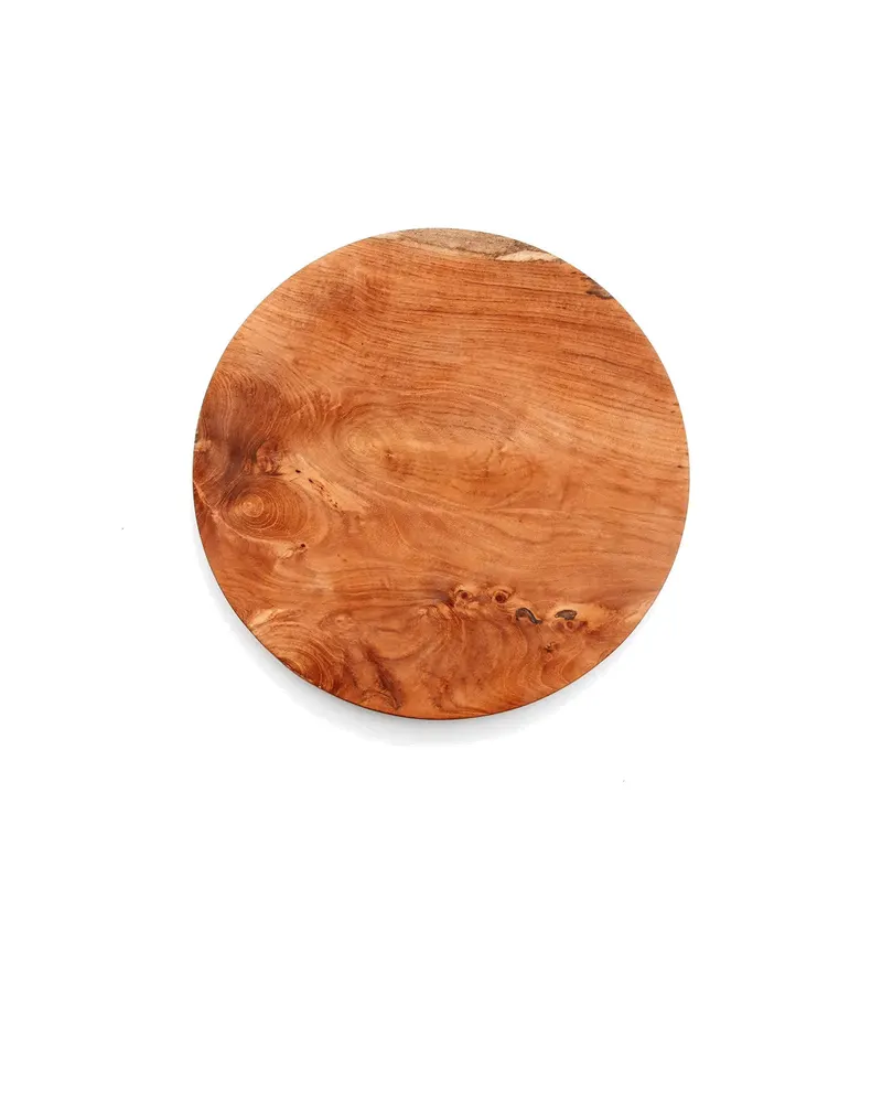 Holzteller Teak Root Round Plate, XS bis XL von Bazar Bizar, Natur, Ansicht 5