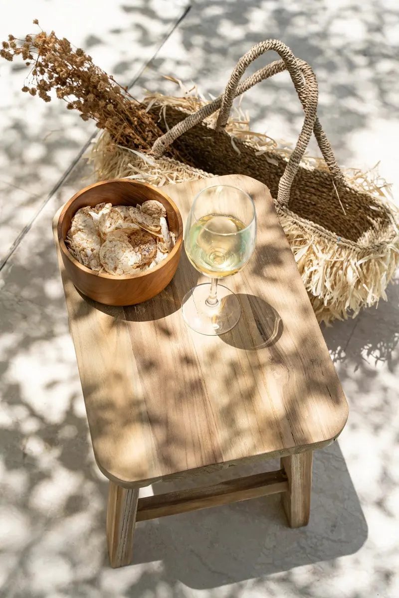 The Teak Root Salad Bowl, Schüssel aus Teakholz von Bazar Bizar, Größe S, Natur, Ansicht 3