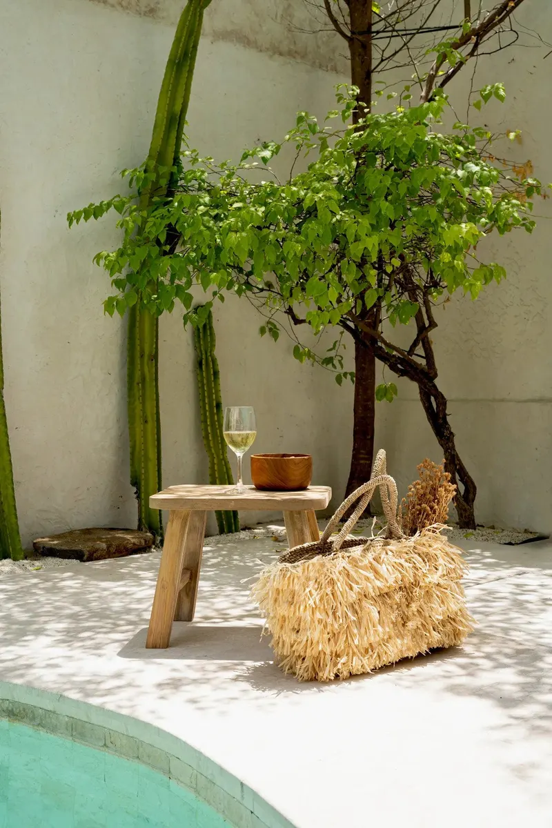 The Teak Root Salad Bowl, Schüssel aus Teakholz von Bazar Bizar, Größe S, Natur, Ansicht 6