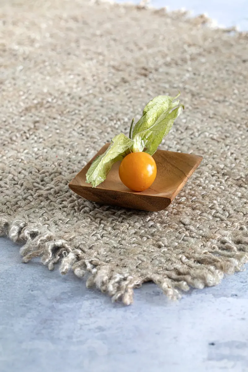 The Teak Root Salt Tray Serviertablett aus Teakwurzelholz von Bazar Bizar, Größe XS, Natur, Ansicht 4