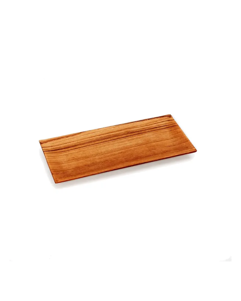 The Teak Root Sushi Plate Servierplatte aus Teakwurzelholz von Bazar Bizar, Größe S, Natur, Ansicht 5