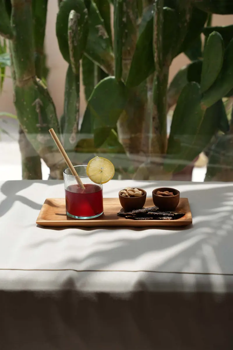 The Teak Root Sushi Plate Servierplatte aus Teakwurzelholz von Bazar Bizar, Größe M, Natur, Ansicht 3