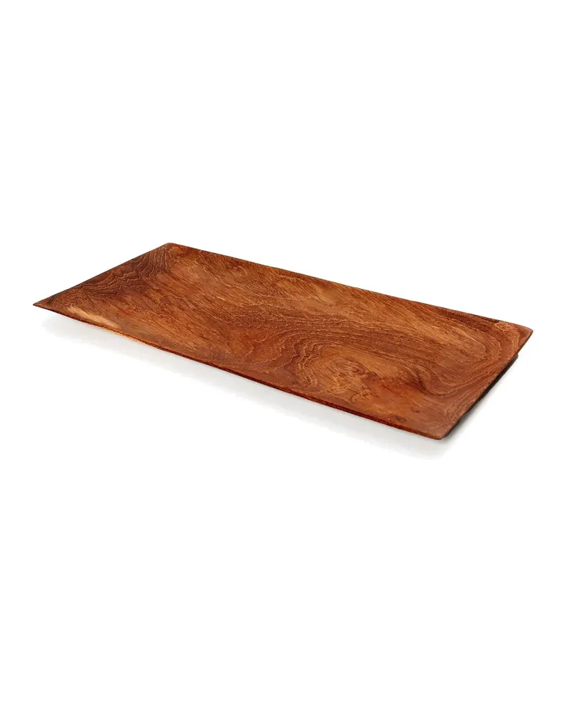The Teak Root Sushi Plate Servierplatte aus Teakwurzelholz von Bazar Bizar, Größe M, Natur, Ansicht 4