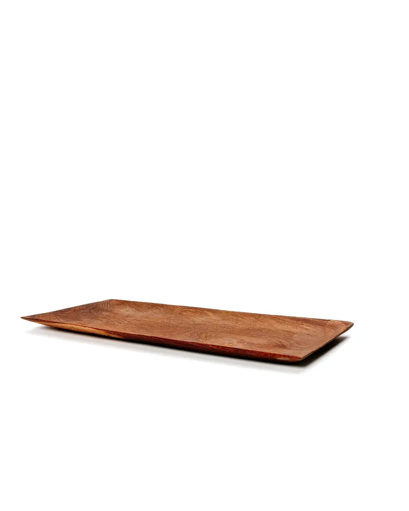The Teak Root Sushi Plate Servierplatte aus Teakwurzelholz von Bazar Bizar, Größe M, Natur, Ansicht 8