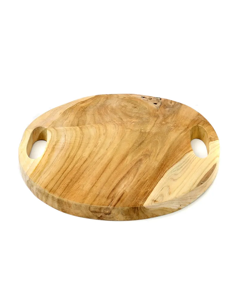The Teak Root Tray Serviertablett aus Teakholz, Natur