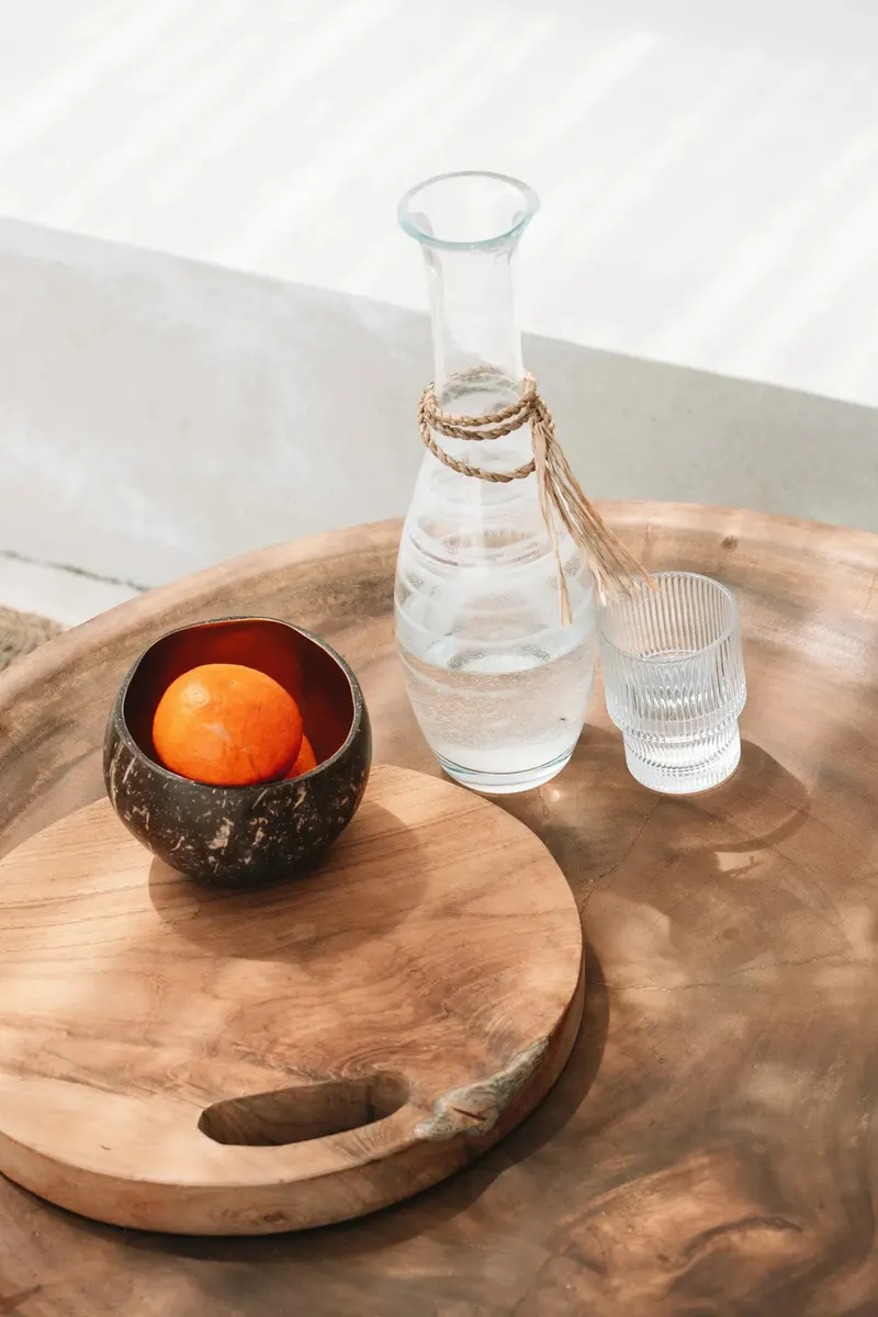 The Teak Root Tray Serviertablett aus Teakholz von Bazar Bizar, Größe M, Natur, Ansicht 4