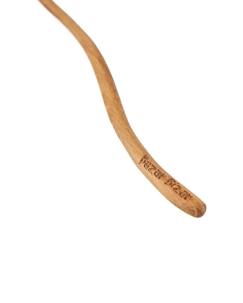 The Teak Root ZigZag Dosage Spoon, Dosierlöffel aus Teakwurzelholz von Bazar Bizar, Größe 22 × 3 × 1 cm, Natur, Ansicht 2