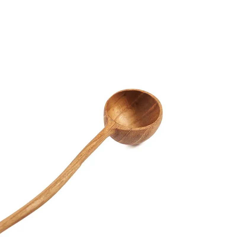 The Teak Root ZigZag Dosage Spoon, Dosierlöffel aus Teakwurzelholz von Bazar Bizar, Größe 22 × 3 × 1 cm, Natur, Ansicht 4