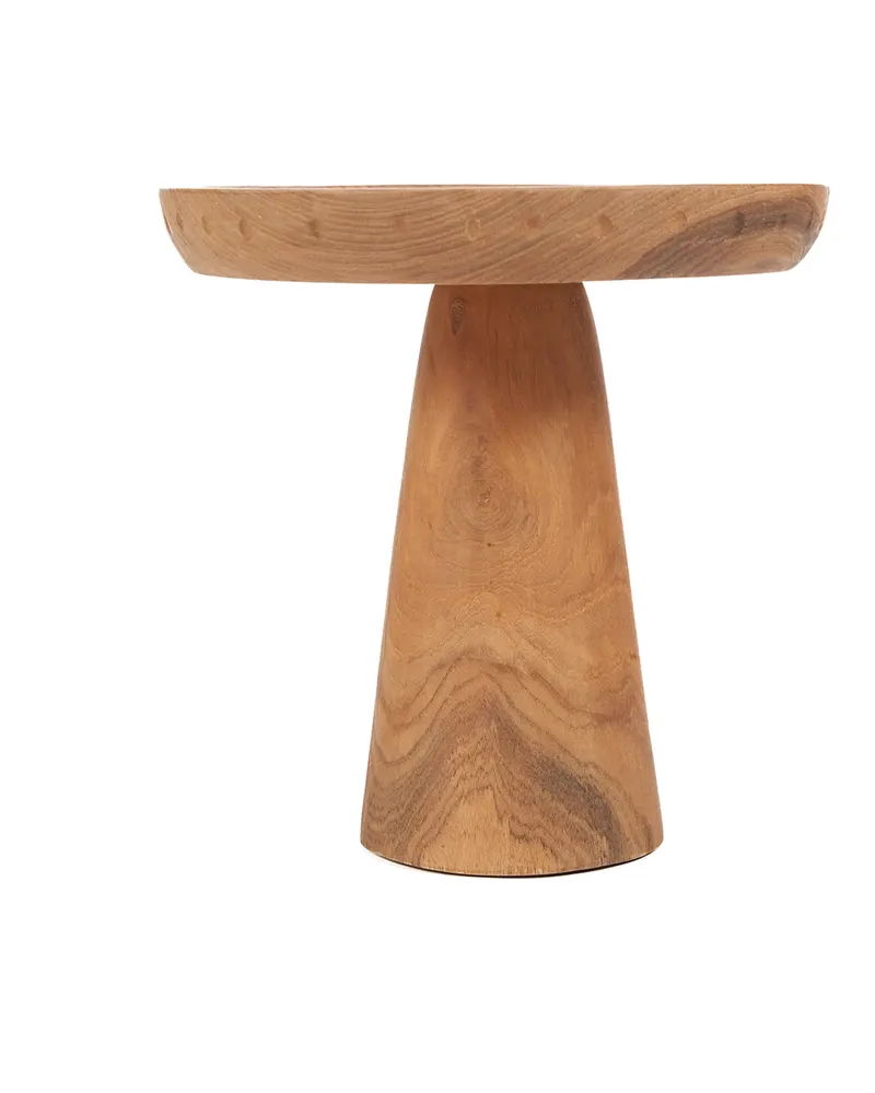 The Titik Cake Dish Kuchenplatte aus Teakholz, Natur