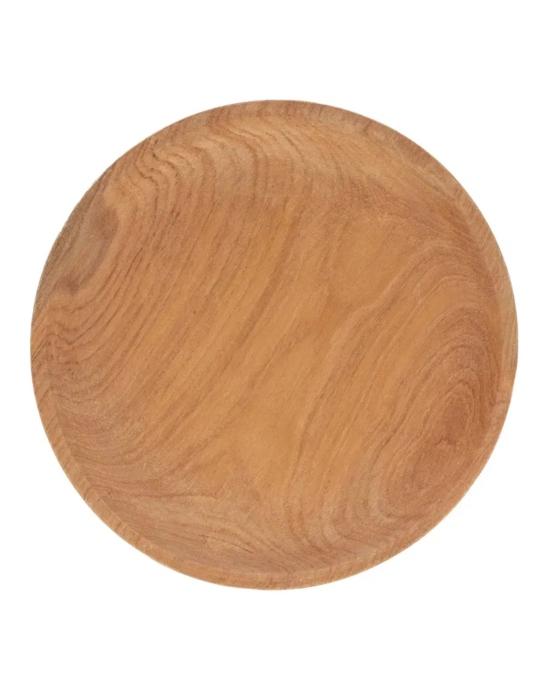 The Titik Cake Dish Kuchenplatte aus Teakholz von Bazar Bizar, Größe 25 × 25 × 24 cm, Natur, Ansicht 4