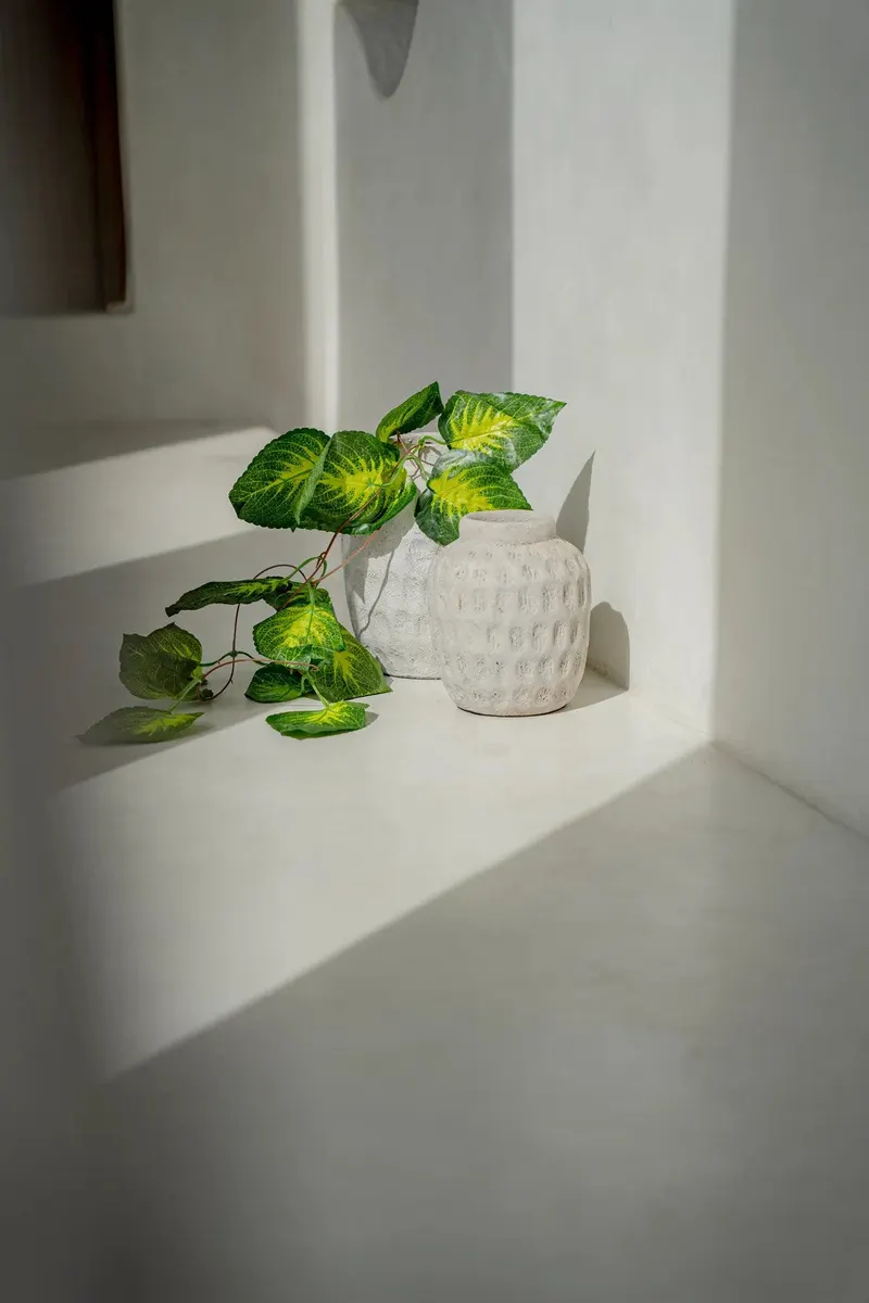 The Trendy Vase aus Terrakotta von Bazar Bizar, Größe M, Betongrau, Ansicht 2