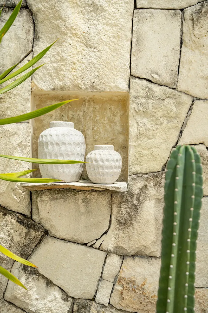 The Trendy Vase aus Terrakotta von Bazar Bizar, Größe S, Betongrau, Ansicht 3