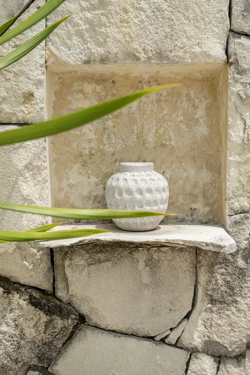 The Trendy Vase aus Terrakotta von Bazar Bizar, Größe S, Betongrau, Ansicht 5