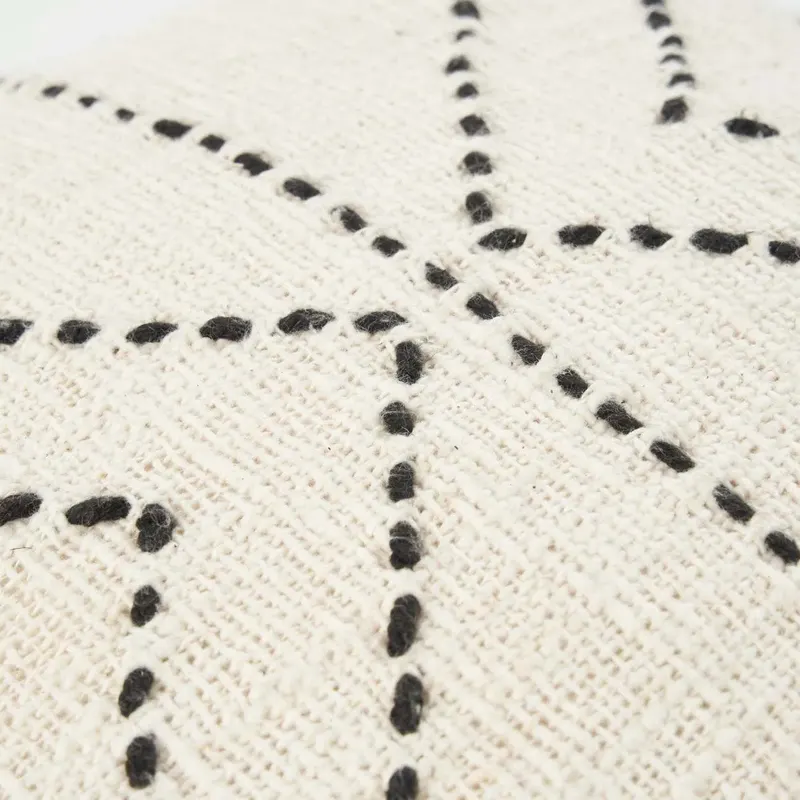 The Tribal Cushion Cover Kissenbezug von Bazar Bizar, Größe 50 × 50 cm, Natur / Schwarz, Ansicht 5