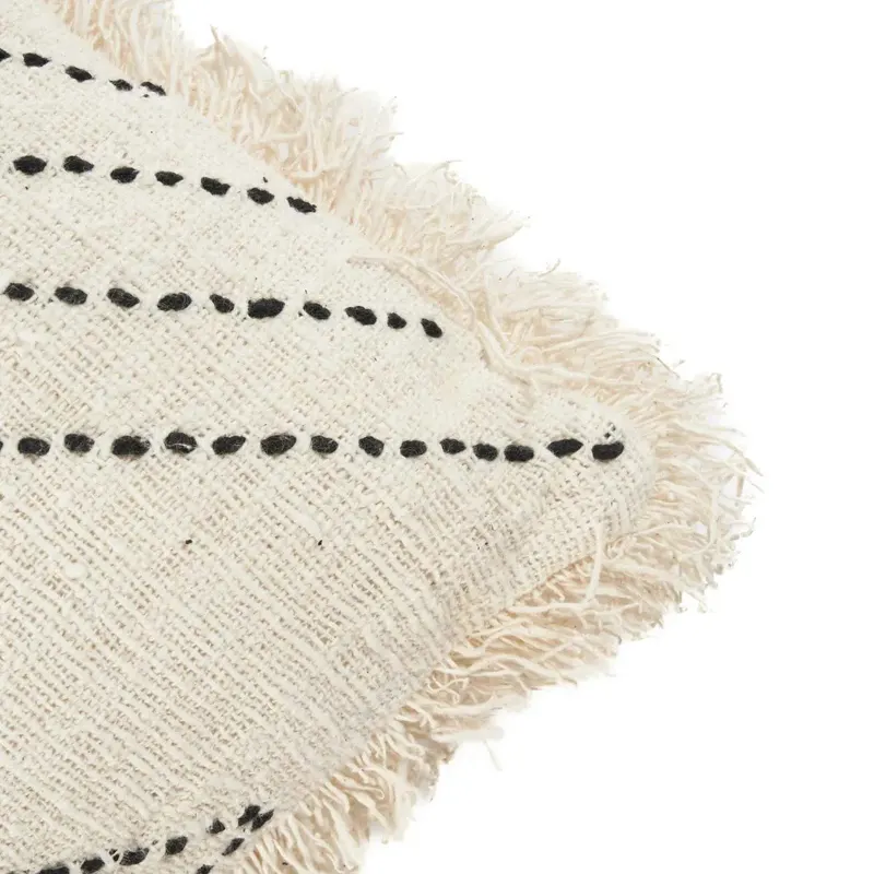 The Tribal Cushion Cover Kissenbezug von Bazar Bizar, Größe 50 × 50 cm, Natur / Schwarz, Ansicht 8