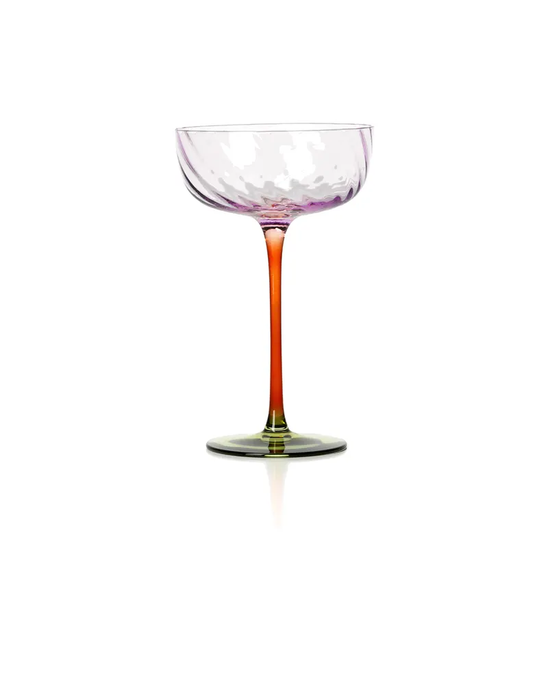 The Trio-Tone Coupe Trinkglas aus Recyclingglas