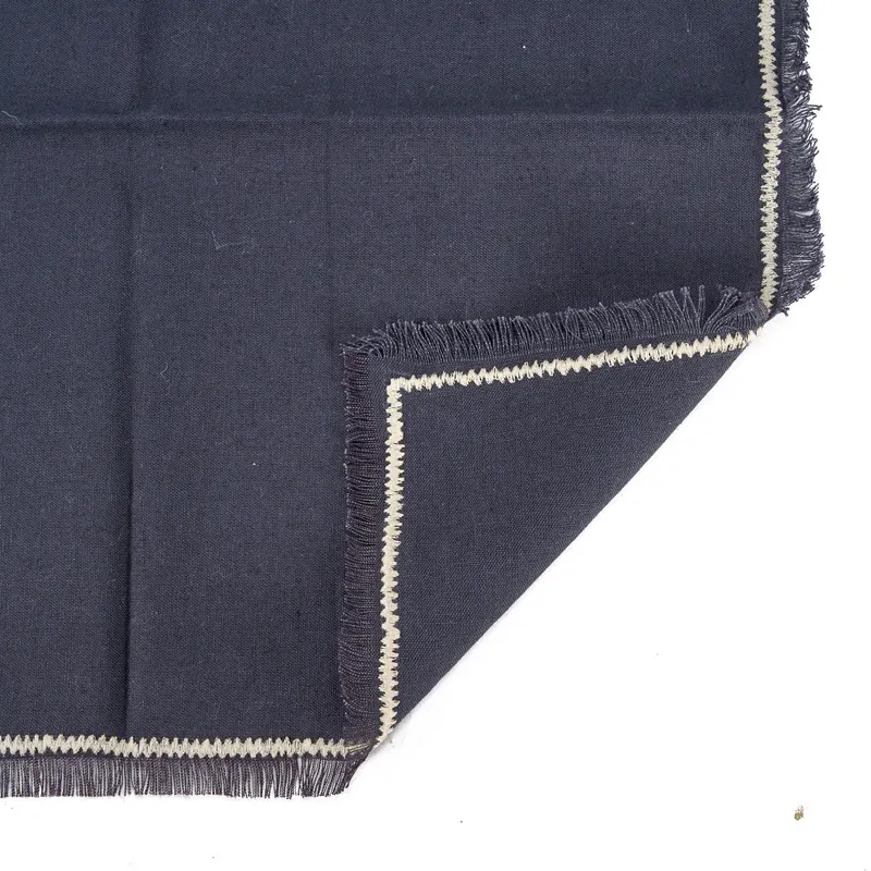 The Tuscany Napkin Leinserviette von Bazar Bizar, Größe 45 × 45 cm, Schwarz / Natur, Ansicht 5