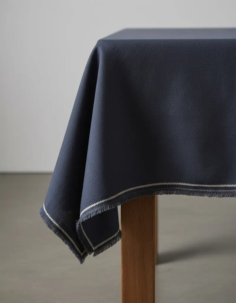 The Tuscany Tablecloth Leinentischdecke von Bazar Bizar, Größe 150 × 250 cm, Schwarz / Natur, Ansicht 9