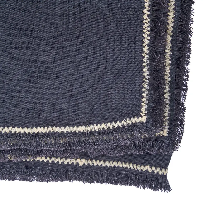 The Tuscany Tablecloth Leinentischdecke von Bazar Bizar, Größe 150 × 300 cm, Schwarz / Natur, Ansicht 7