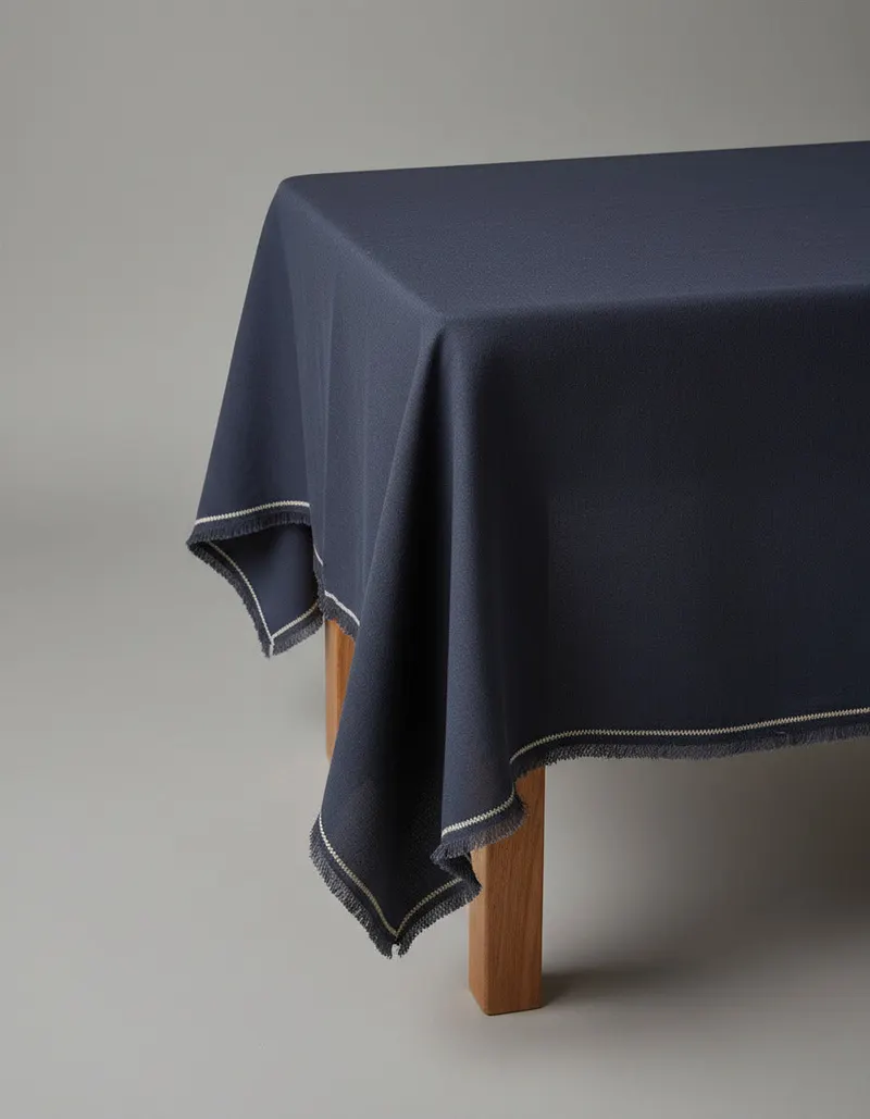 The Tuscany Tablecloth Leinentischdecke von Bazar Bizar, Größe 150 × 300 cm, Schwarz / Natur, Ansicht 9