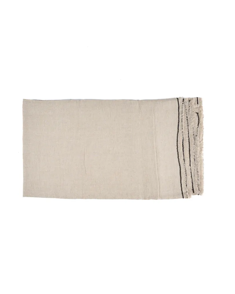 The Tuscany Tablecloth Leinentischdecke von Bazar Bizar, Größe 150 × 250 cm, Natur / Schwarz, Ansicht 5