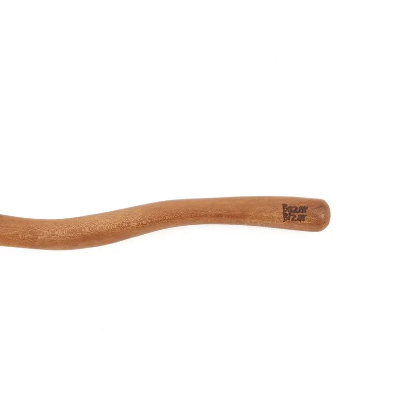 The Twisted Salad Fork, Salatgabel aus Teakholz von Bazar Bizar, Größe 27 × 8 × 2 cm, Natur, Ansicht 6