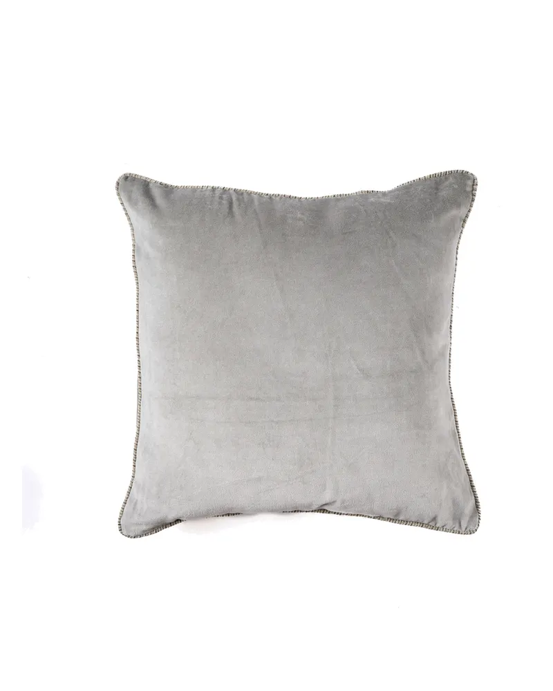 The Velvet Crush Cushion Cover Kissenbezug aus Samt von Bazar Bizar, Größe 50 × 50 cm, Grau, Ansicht 10