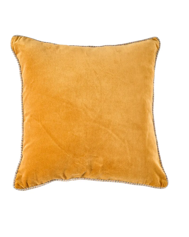 The Velvet Crush Cushion Cover Kissenbezug aus Samt, Senfgelb