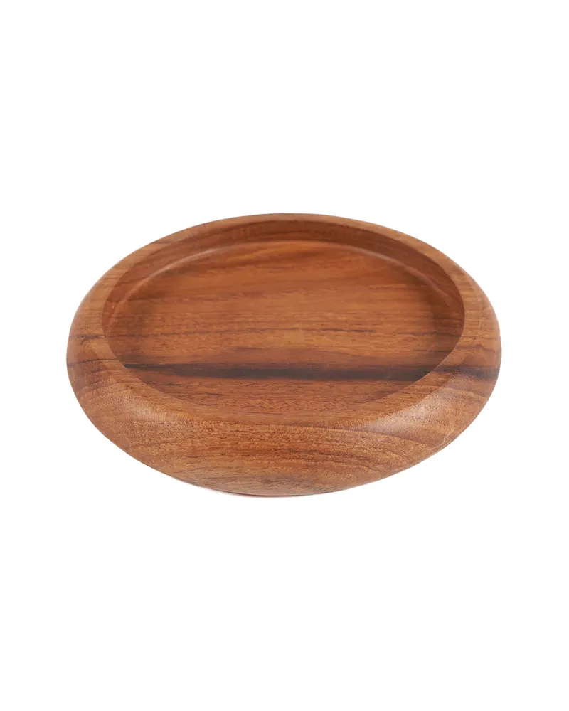 The VIP Coaster Untersetzer aus Teakholz von Bazar Bizar, Größe 11 × 11 × 2 cm, Natur, Ansicht 1