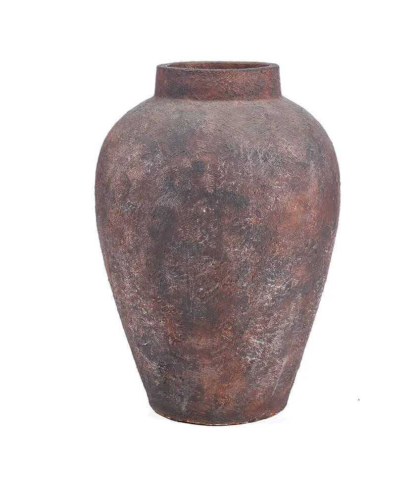 The Volcanic Vase, Vase aus Terrakotta von Bazar Bizar, Größe XXL, Burgunderrot, Ansicht 1