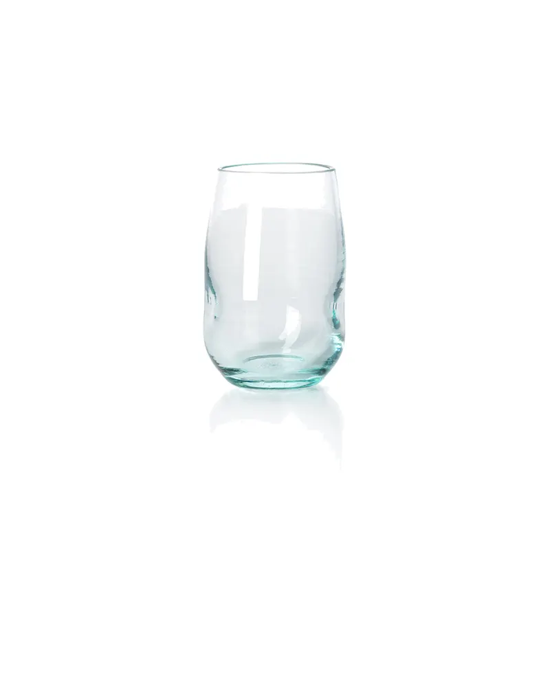 The Water Glass Trinkglas aus Recyclingglas, Blau