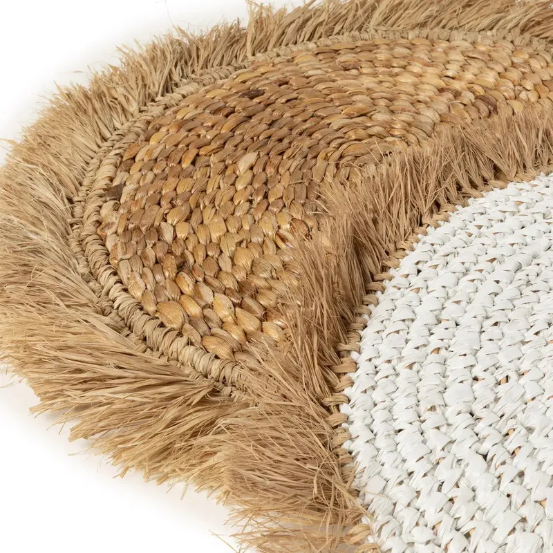 The Water Hyacinth Raffia Placemat, Platzset von Bazar Bizar, Größe 45 × 45 × 1 cm, Natur, Ansicht 4