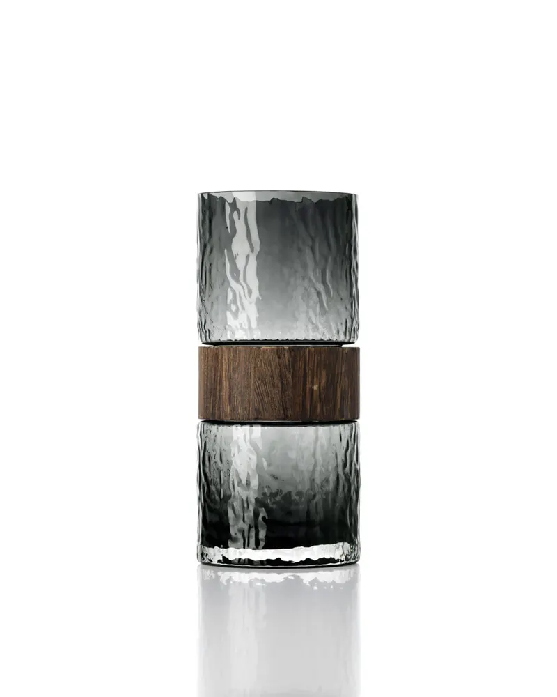 The Wood You Be Mine Vase Glas-Holz-Vase von Bazar Bizar, Größe M, Dunkelgrau, Ansicht 5