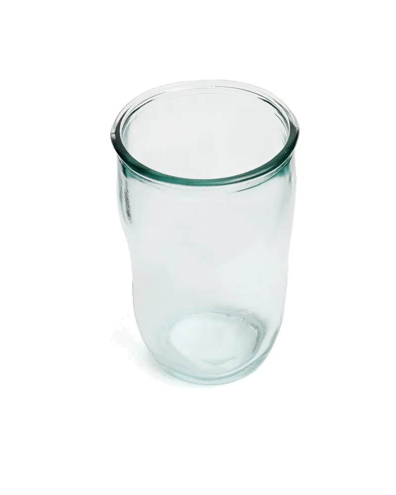 The Yin Glass Trinkglas aus Recyclingglas von Bazar Bizar, Größe 8 × 8 × 13 cm, Blau, Ansicht 2
