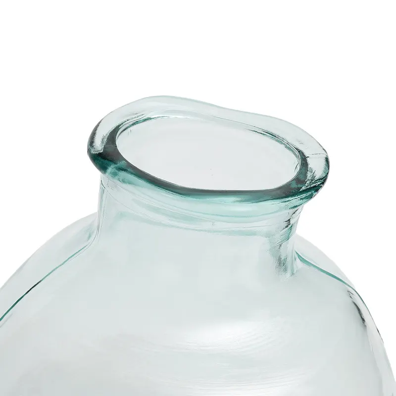 The Yugang Vase aus Recyclingglas von Bazar Bizar, Größe 25 × 25 × 31 cm, Blau, Ansicht 4