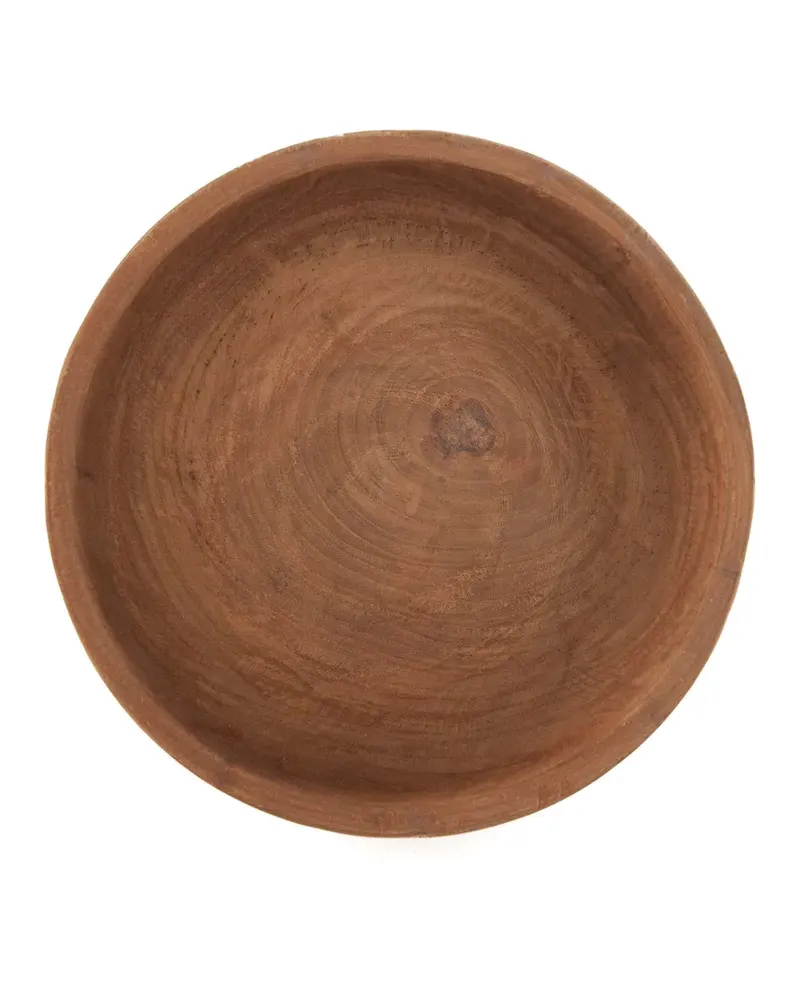 The Zen Bowl Teakholzschale in Natur von Bazar Bizar, Größe 25 × 25 × 15 cm, Ansicht 3