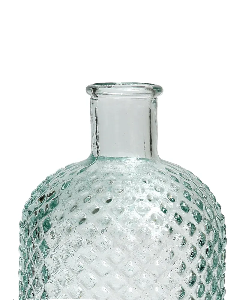 The Zuanshí Bottle, Getränkeflasche aus Recyclingglas von Bazar Bizar, Größe M, Blau, Ansicht 3