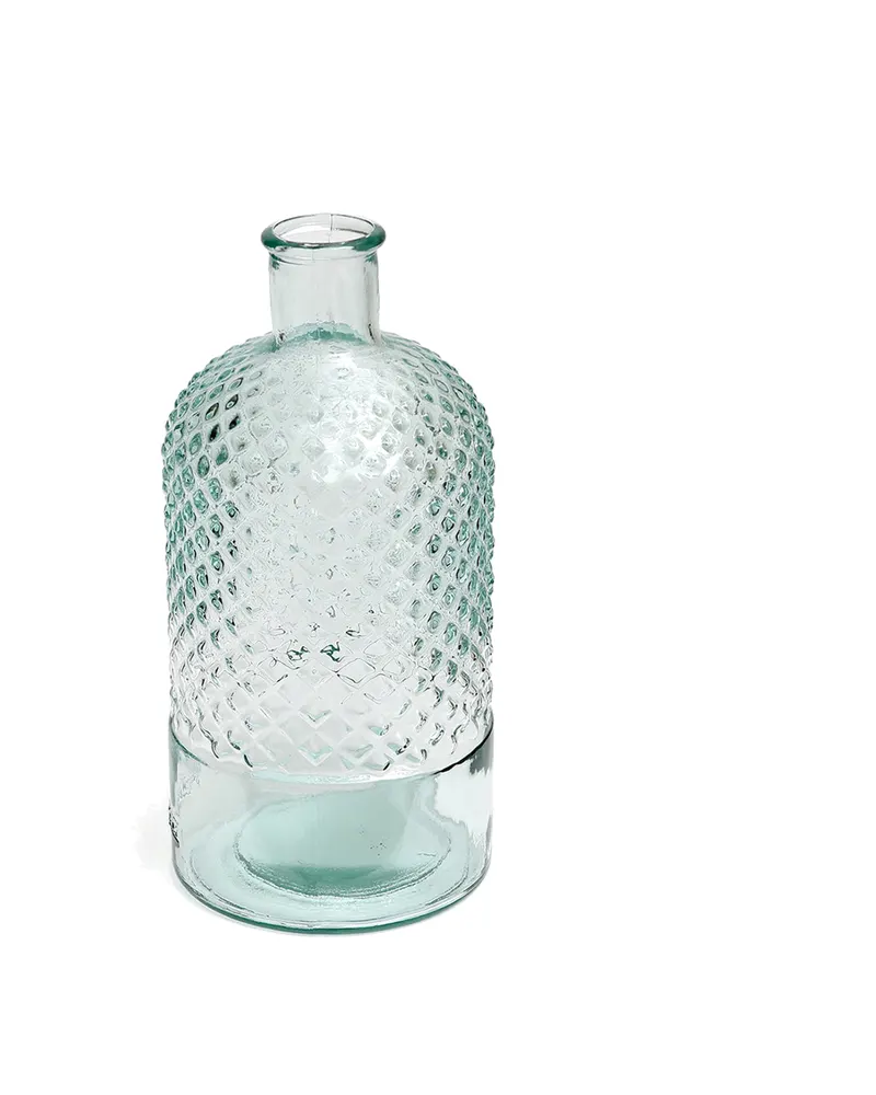 The Zuanshí Bottle Getränkeflasche aus Recyclingglas, Blau