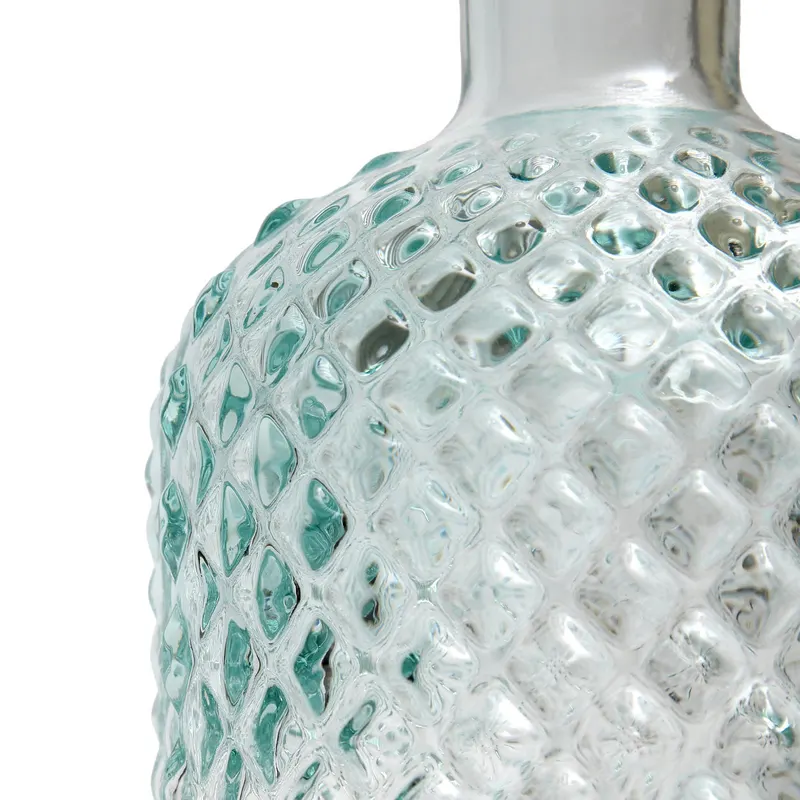 The Zuanshí Bottle, Getränkeflasche aus Recyclingglas von Bazar Bizar, Größe S, Blau, Ansicht 3