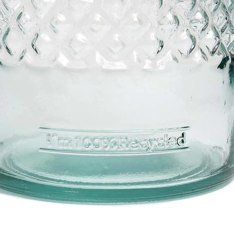The Zuanshí Bottle, Getränkeflasche aus Recyclingglas von Bazar Bizar, Größe S, Blau, Ansicht 6