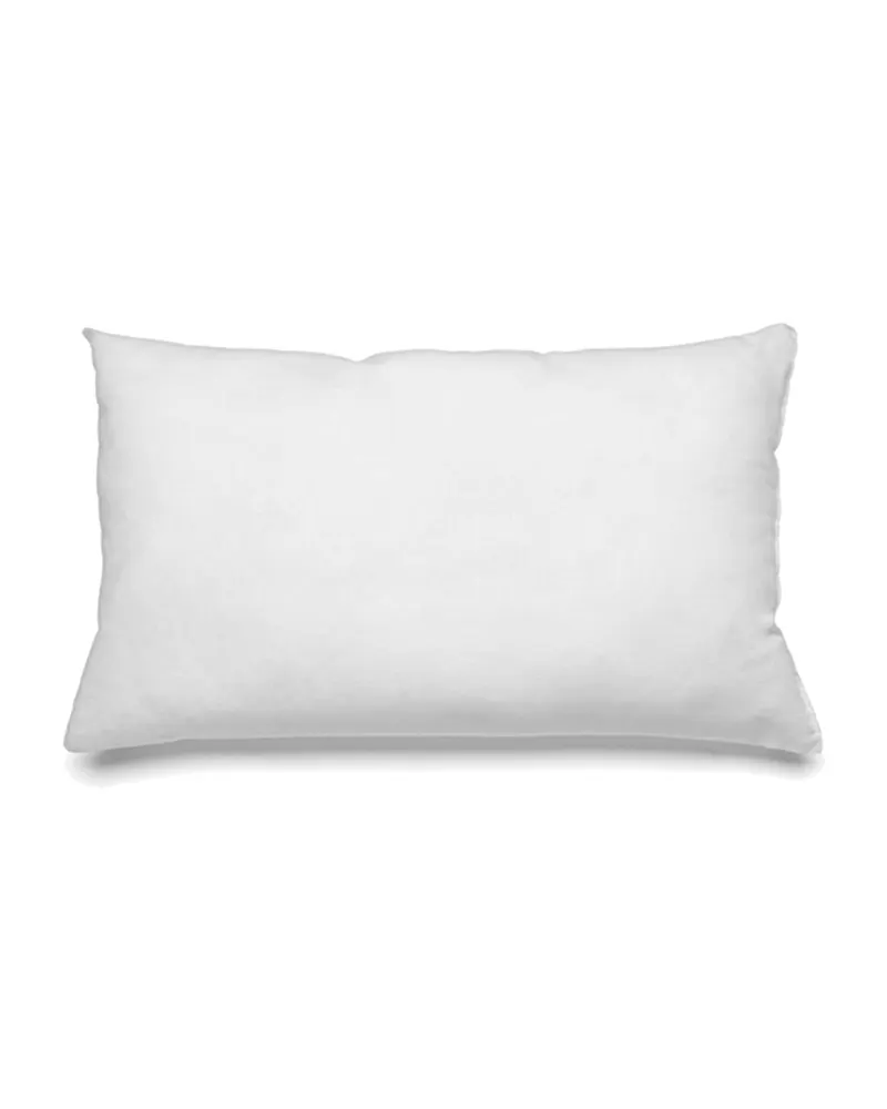 White Inner Cushion Rectangular Innenkissen aus Baumwolle, Weiß