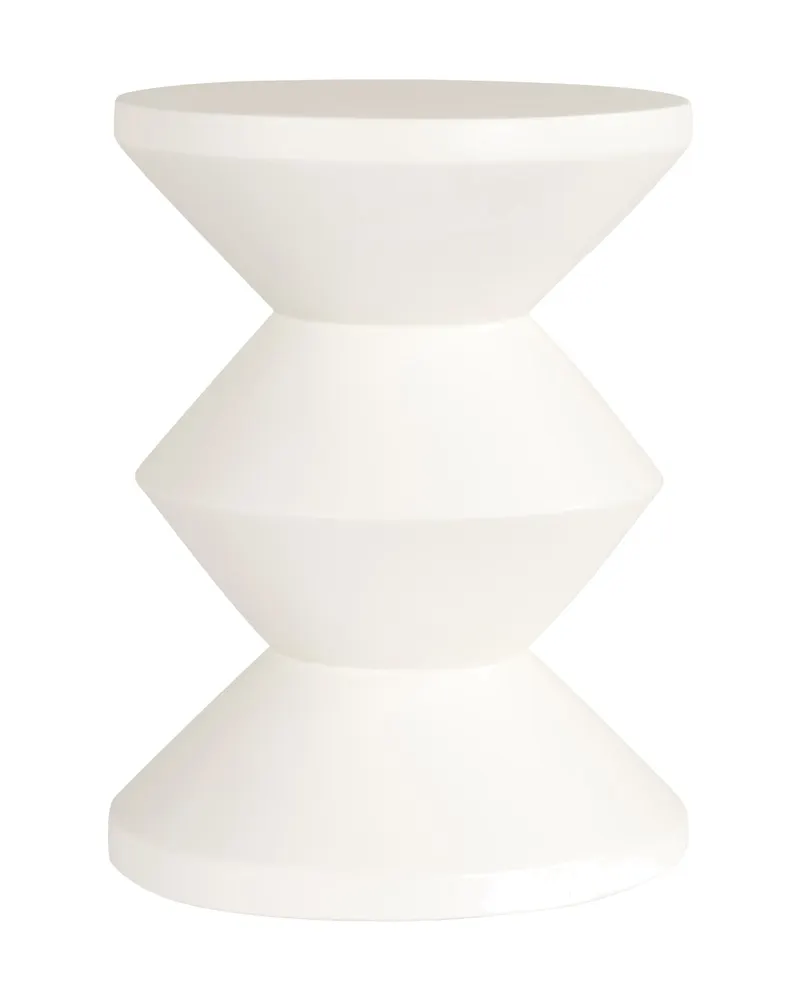 Beistelltisch Bloomstone Weiß, 35 Ø cm von Richmond Interiors