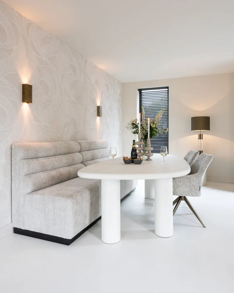 Esstisch Bloomstone, Weiß, 235 cm von Richmond Interiors, Wohnbeispiel 6, im Wohnraum