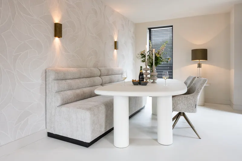 Esstisch Bloomstone, Weiß, 235 cm von Richmond Interiors, Wohnbeispiel 7, im Wohnraum
